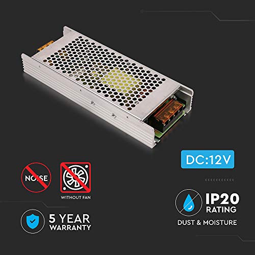 V-TAC 3274 alimentation 360W 12V argenté boîtier métallique robuste - 5