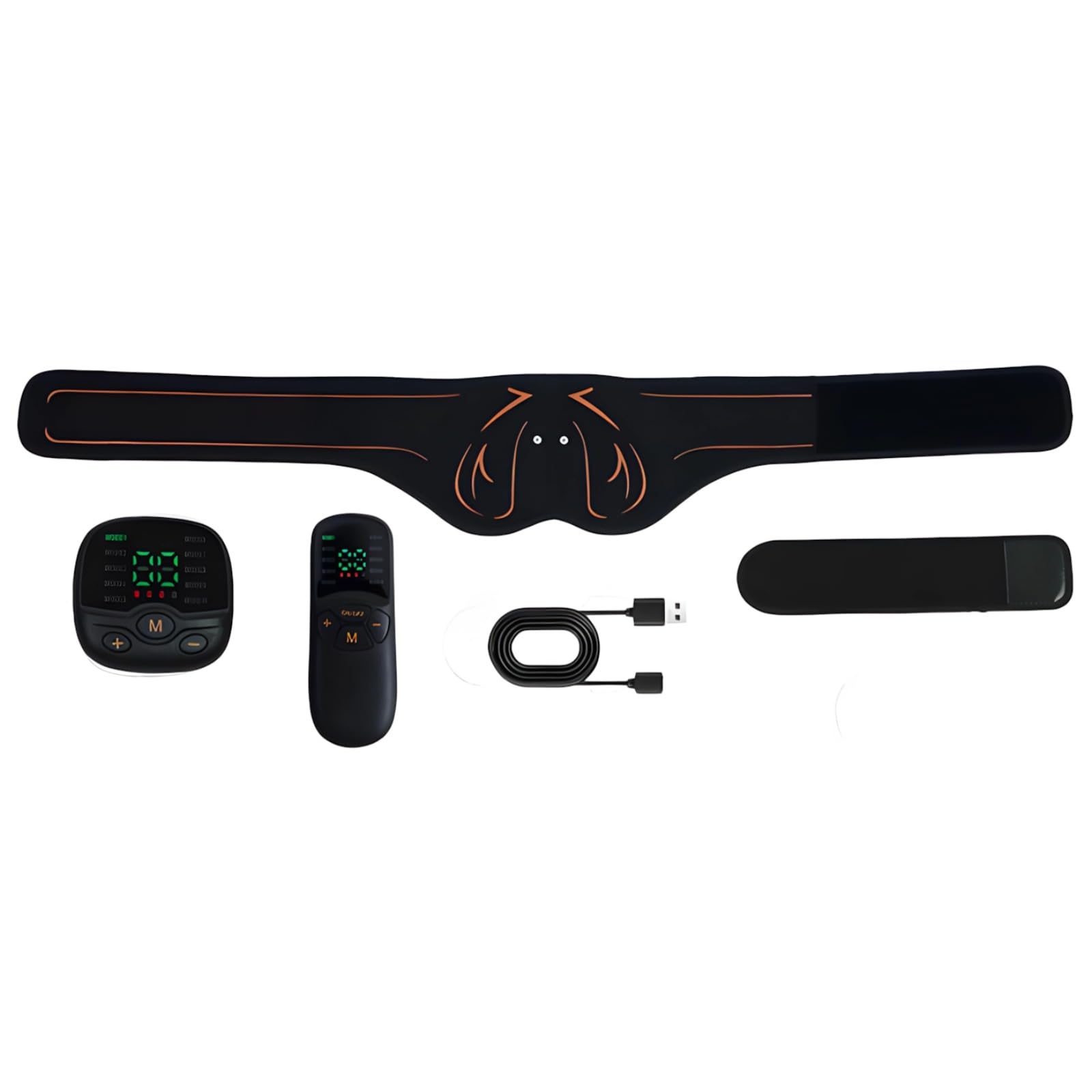 Stimulateur fessier pour Femme, Appareil EMS de Galbe des Hanches, modelage par microcourants, télécommande, Masseur Fitness sans Fil Portable, Rechargeable USB avec Sangle en Lycra