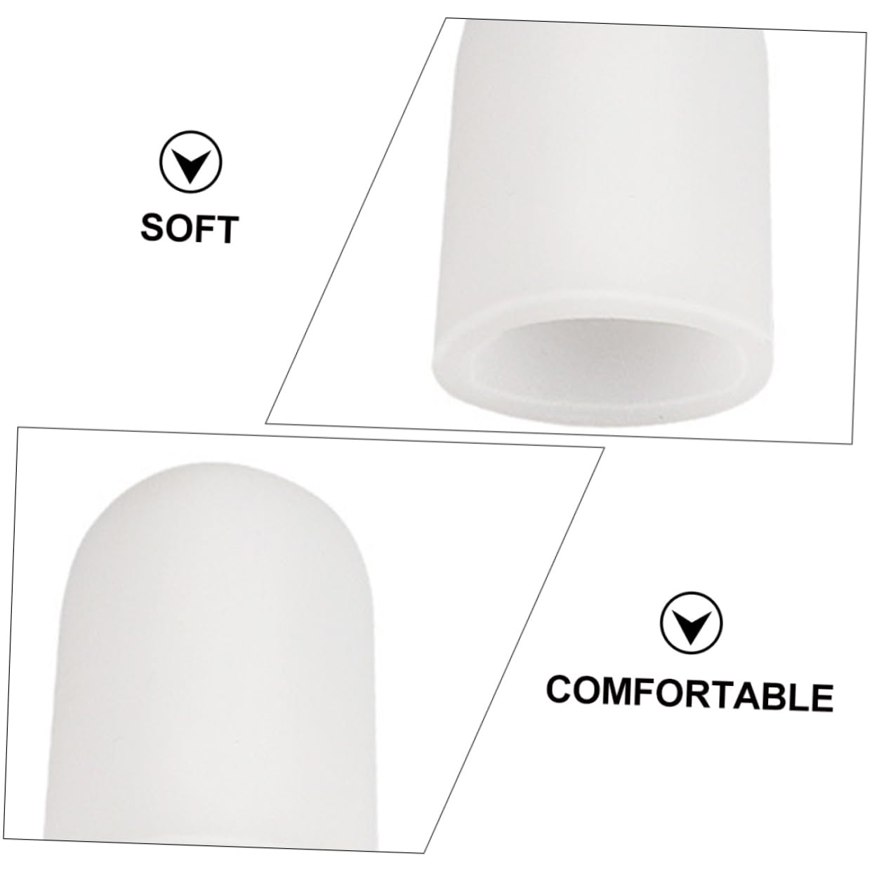 GOOHOCHY 5 Pairs Sports Protector Cut-Proof Covers Boys and Girls Nail Protective Multi-Purpose Thick Comfortable