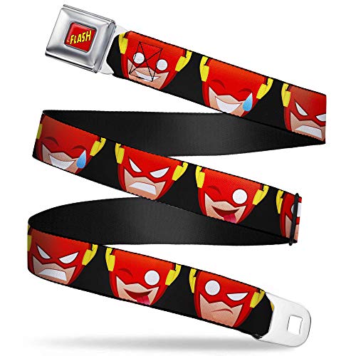 Buckle-Down Standard Seatbelt Belt The Flash Regular, 1.5