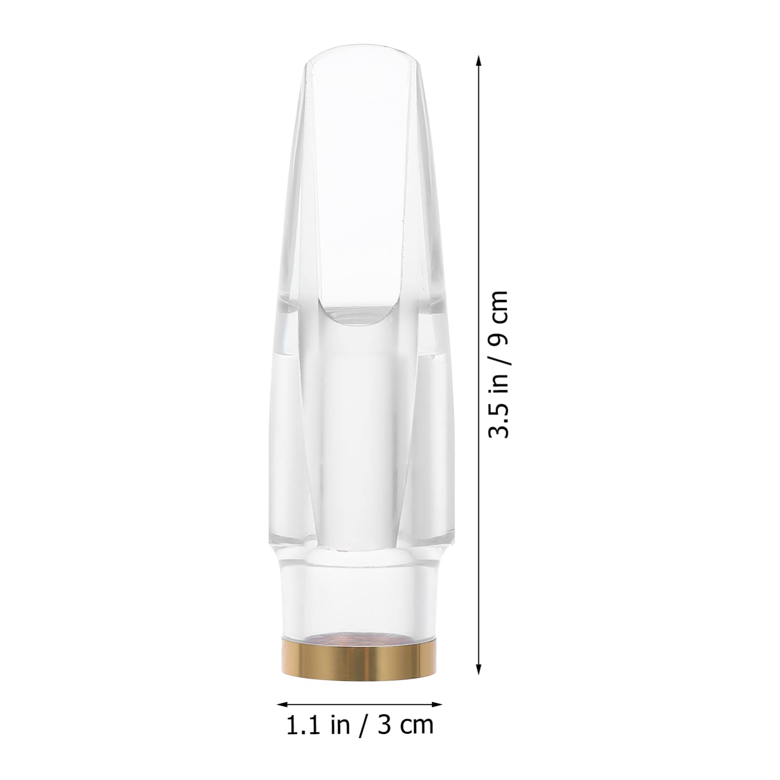 Toyvian 3pièces Bec De Saxophone Alto Transparent Accessoire Professionnel Pour Améliorer Le Remplacement Pour Musiciens Débutants Et Confirmés