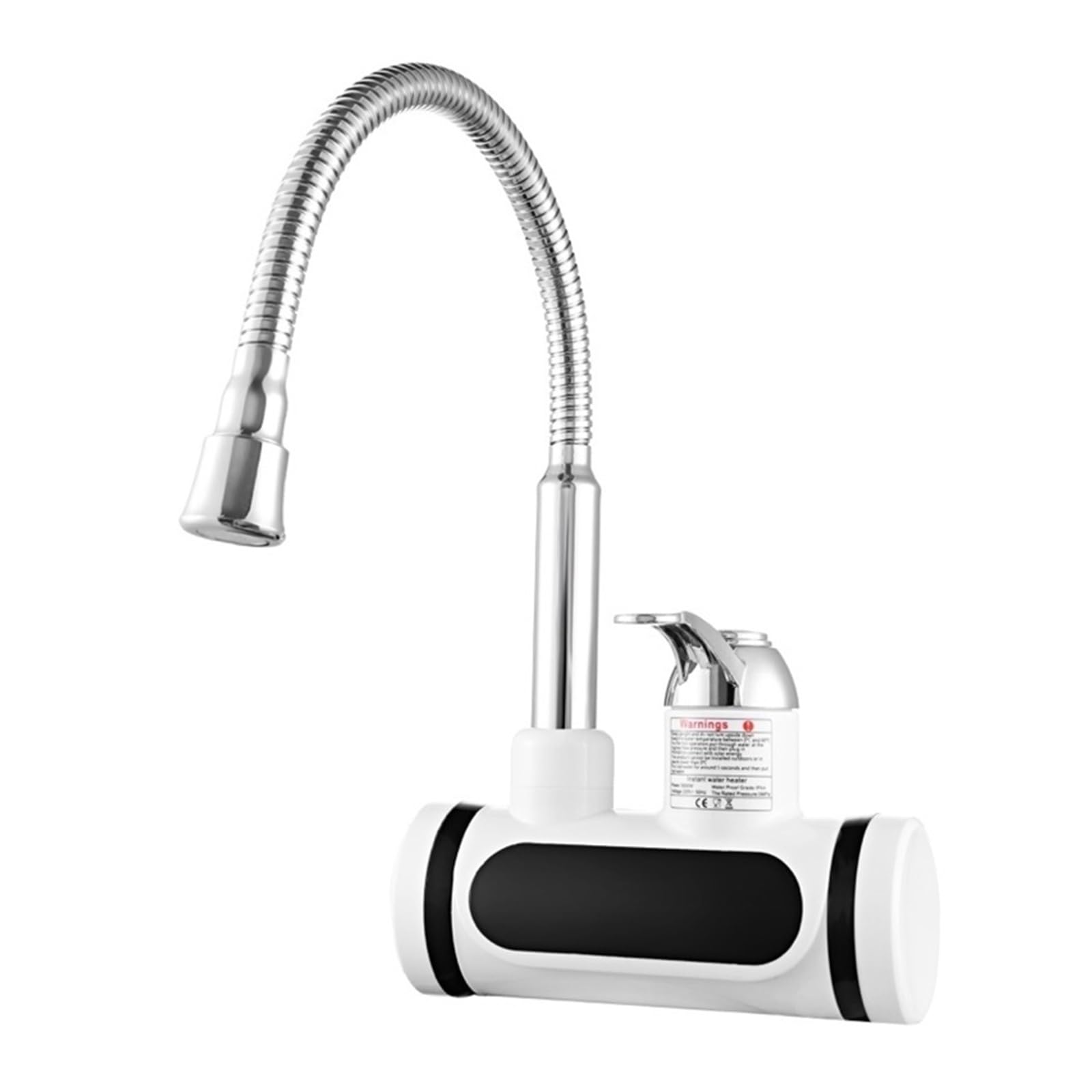 LNHHG Instant Electric Water Heater,Rapid Heating Basin Faucet Kitchen,Tankless Hot Water Tap With Temperature(Rosa)