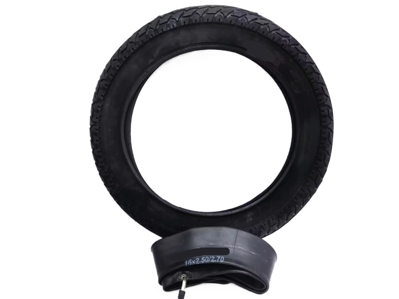 motorized scooter 16x2.5 Inner Tube/Outer Tire for 16 Inch 2-Wheel Electric Vehicle Tyre Replace Accessories motorized scooter(Color:Inner and Outer Tire)
