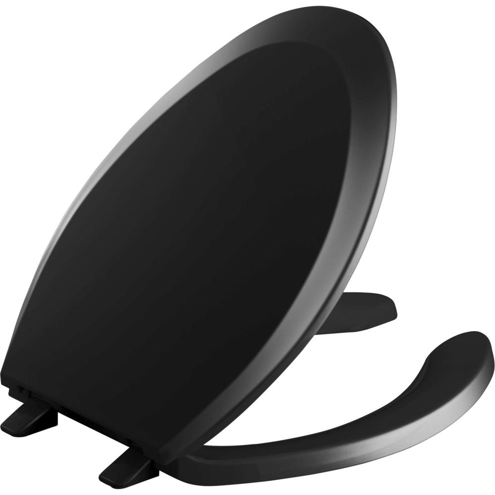 Abattant de WC ouvert KOHLER K-4650-7 Lustra noir pour lunette de toilette de qualité