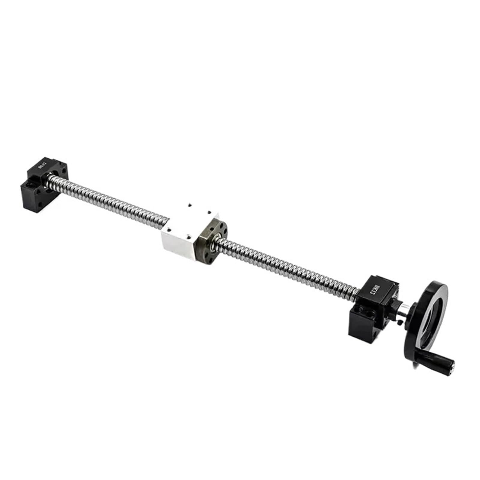 Vis à billes anti-jeu Vis à billes laminées SFU1605 C7 avec extrémité usinée + écrou 1605 + boîtier d'écrou + support d'extrémité BK/BF12 + volant(400mm)