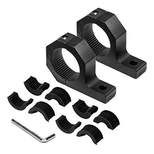 Mounting Bracket Tube,Eyourlife Mounting Bracket Tube Clamp Roof Roll Cage Holder For Work HID LED Light Bar 2pc