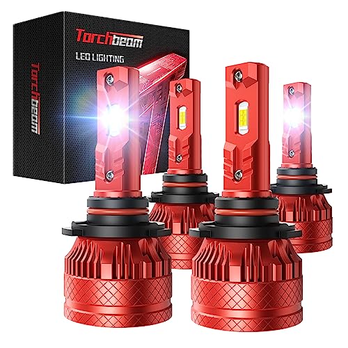 Image of Torchbeam 2026 9005 9006 LED Light Combo 127000LM 6500K White Bulbs, 4 Pack High Output