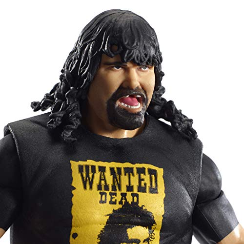 Wwe Elite Collection Mick Foley Wrestlemania 22 Action Figure With Deluxe Articulation, Life-Like Detail, Authentic Ring Gear, Swappable Hands & Accessory #TOP5