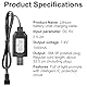 USB RC Ladegerät 7,4V LiPo Ladegerät mit SM 3 PIN Stecker, Kompatibel mit RC Autos, Booten, Drohnen Ferngesteuertes Boot Spielzeugen Überladeschutz, LED-Anzeige effiziente Ladeleistung