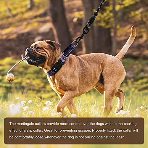 Martingale Dog Collars - Reflective Dog Collar With Quick Release Buckle Adjustable Nylon Training Dog Collar Suitable For Puppies For Small Medium Large Dogs. #TOP3