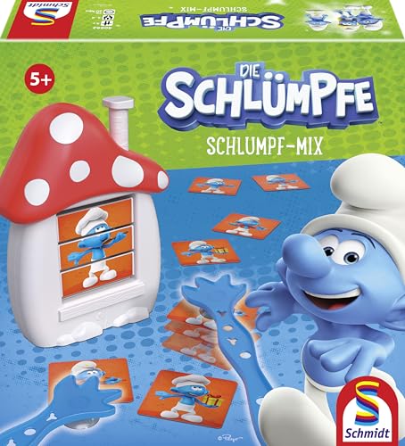 Schmidt Spiele 40622 Die Pitufos, Pitufo Mix, Juego de acción Infantil, Exclusivo de Amazon