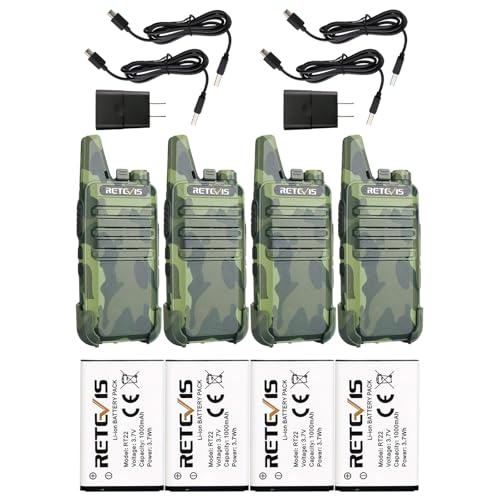 Retevis RT22 Walkie Talkies Bundle Battery,Voice Activated,
