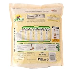 Wagner's 57075 Safflower Seed Wild Bird Food, 5 Pound (Pack of 1) Wagners 57075 Safflower Seed Wild Bird Food 5 Pound Pack of 1