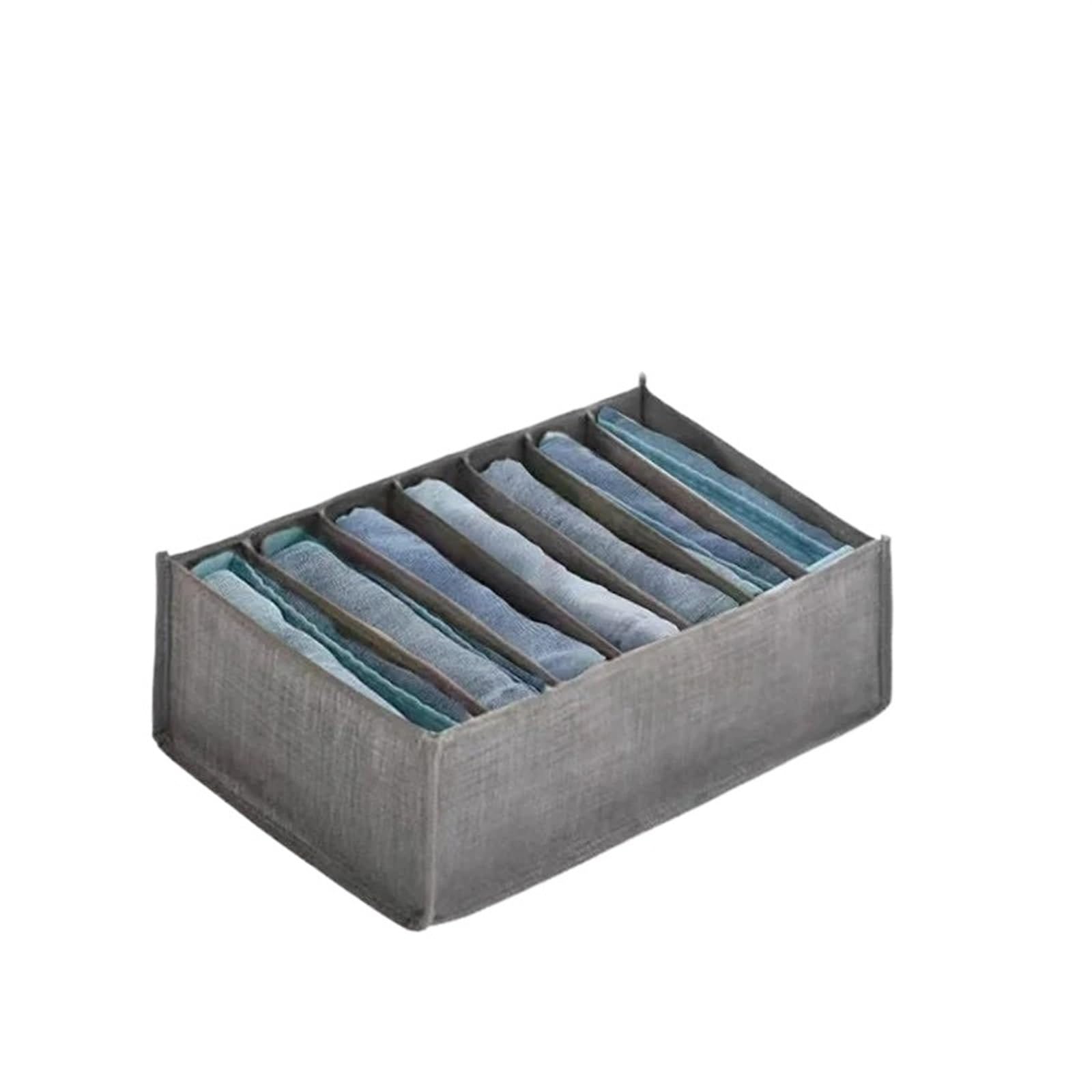 CGUOHU 10pcs Closets Clothes Organizer Drawer Divider Jeans Compartment Storage Box Cabinet Underwear Sock T-Shirt Wardrobe For Wardrobe Storage(7 Grids)