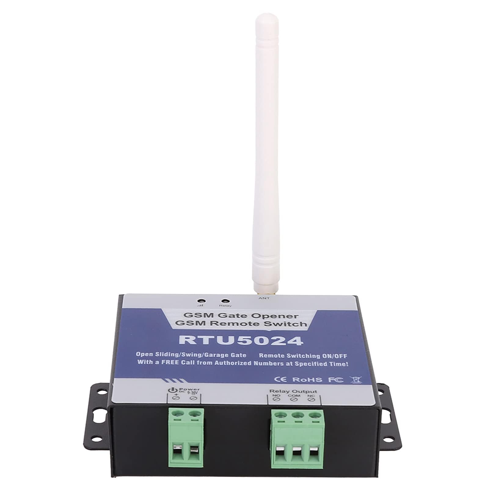 Kit Apricancello Automatico, Aggiornamento RTU5024 Interruttore Relè Apricancello GSM Telecomando Senza Fili Apriporta DC 9‑24V per Porte, Ringhiere, Persiane, Sistemi