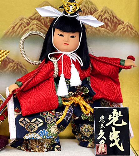 Amazon | 五月人形 久月 ケース飾り 武者人形 兜曳 6号 都63 h035-k