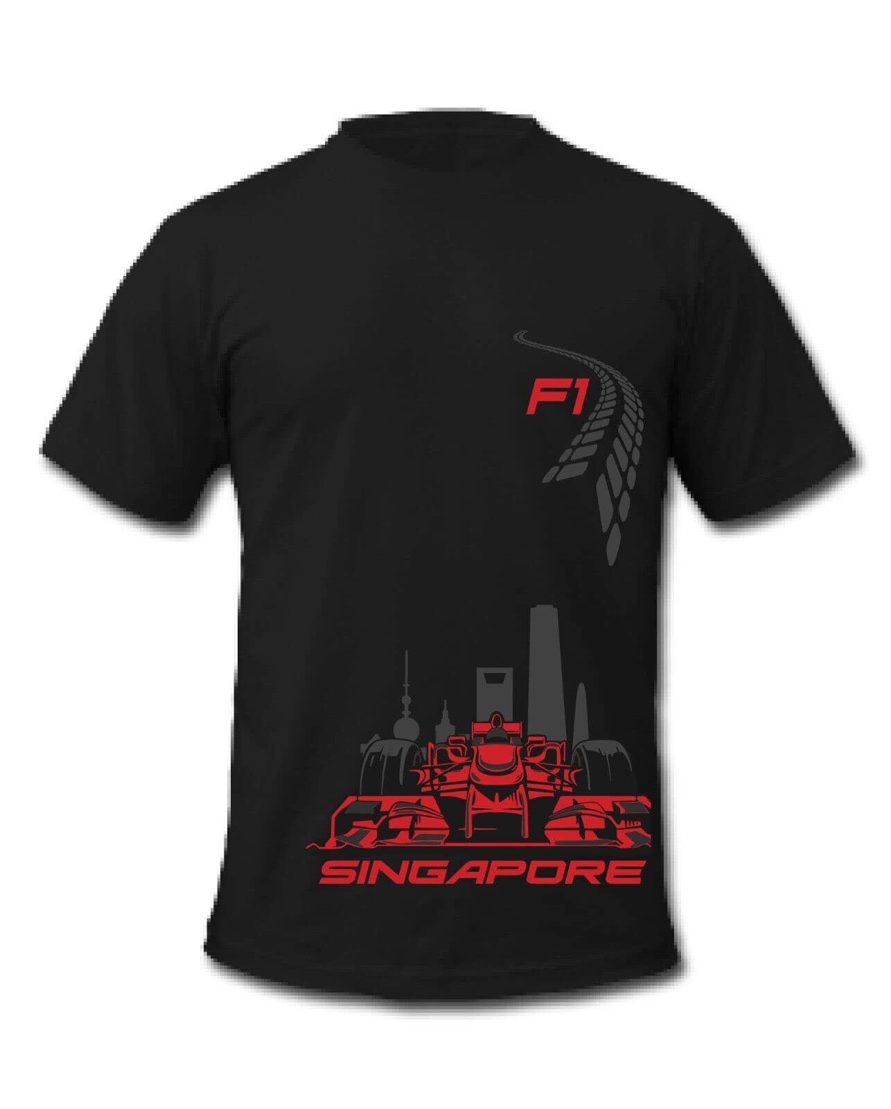 Cold Gun DesignF1 T-Shirt F1GP Singapore Grand Prix Formula 1 Racing Motorsports