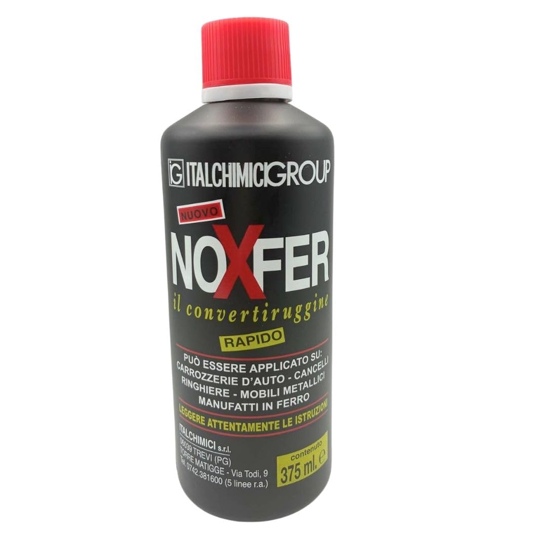 Generico Italchimici Convertiruggine Rapido 375 ml. NOXFER – Antiruggine per Ferro e Metallo, Trattamento Ruggine Auto, Cancelli e Ringhiere, Protezione e Preparazione Verniciatura (4)