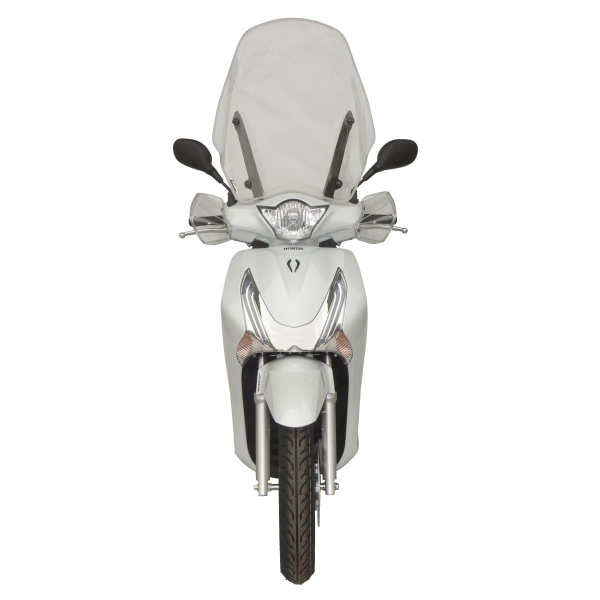 FABBRI parabrezza moto trasparente TOP ALTO CON BORDO compatibile con HONDA SH 125 2013-2016