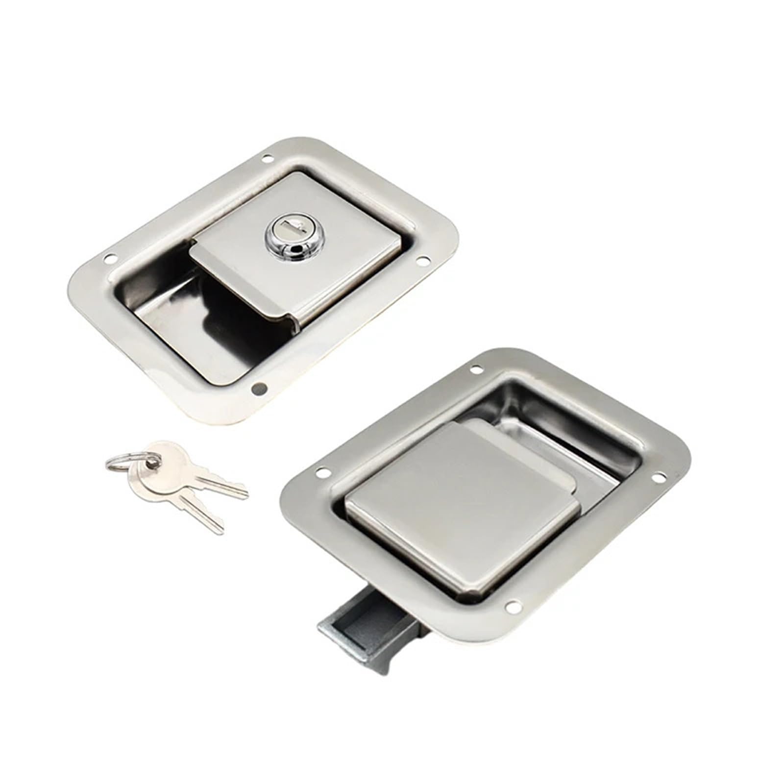 WPOIYHGBY 304 Stainless Steel Panel Lock Tool Box Van Industrial Distribution Cabinet Door 1Pcs