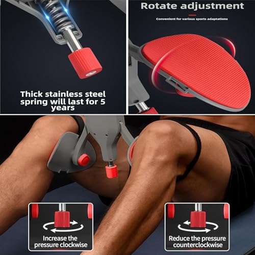 Image of Thigh Trainer, 22-77lbs Adjustable Inner Thigh Exerciser for Pelvic Floor Strengthening, Kegel Exercise Equipment for Women and Men, Leg Shaping, Yoga and Home Workout