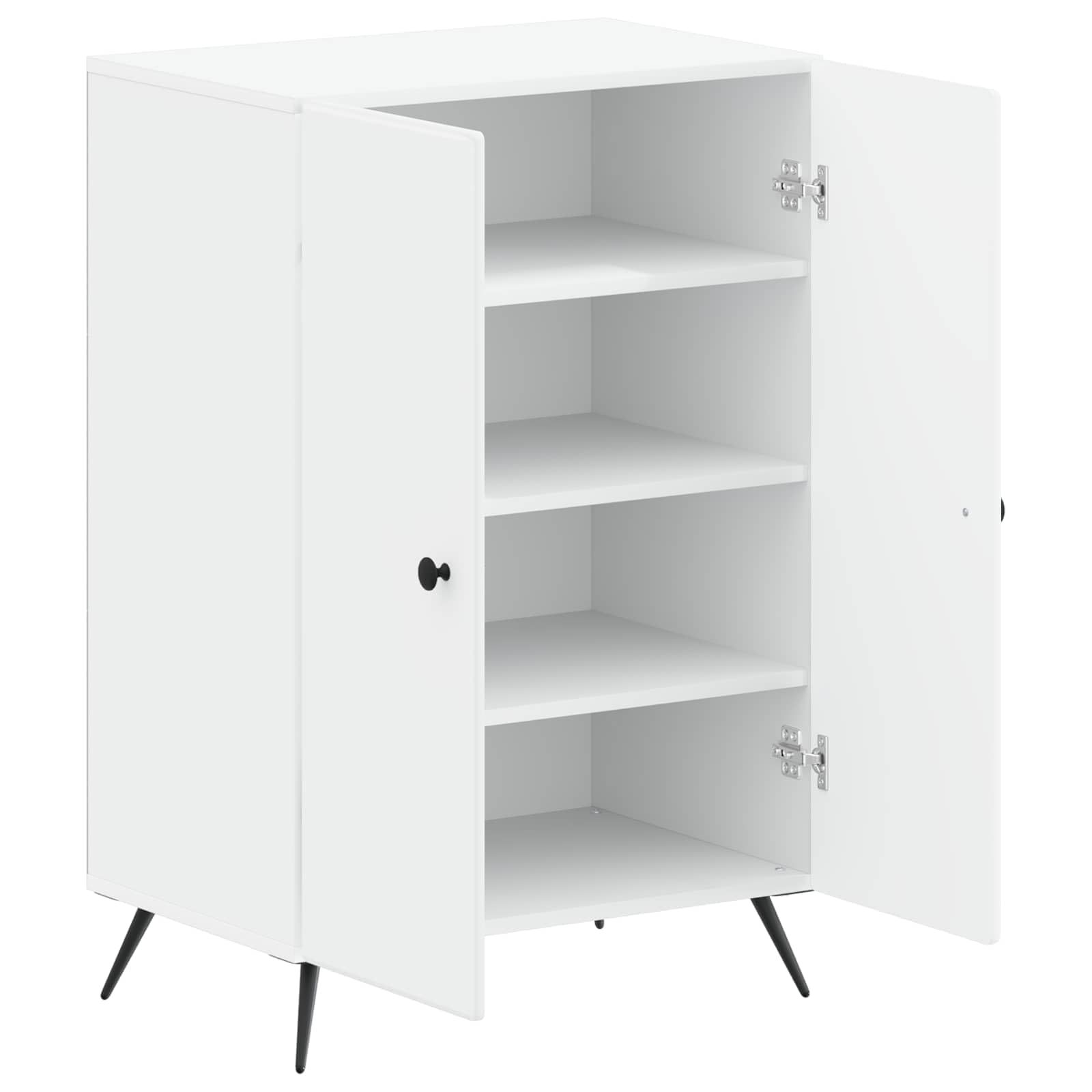 vidaXL Mobile per scarpe BREDA 59,5 x 39,5 x 90 cm Bianco