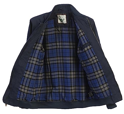 Gioberti Men's 100% Cotton Sportwear Full Zipper Twill Bomber Jacket4