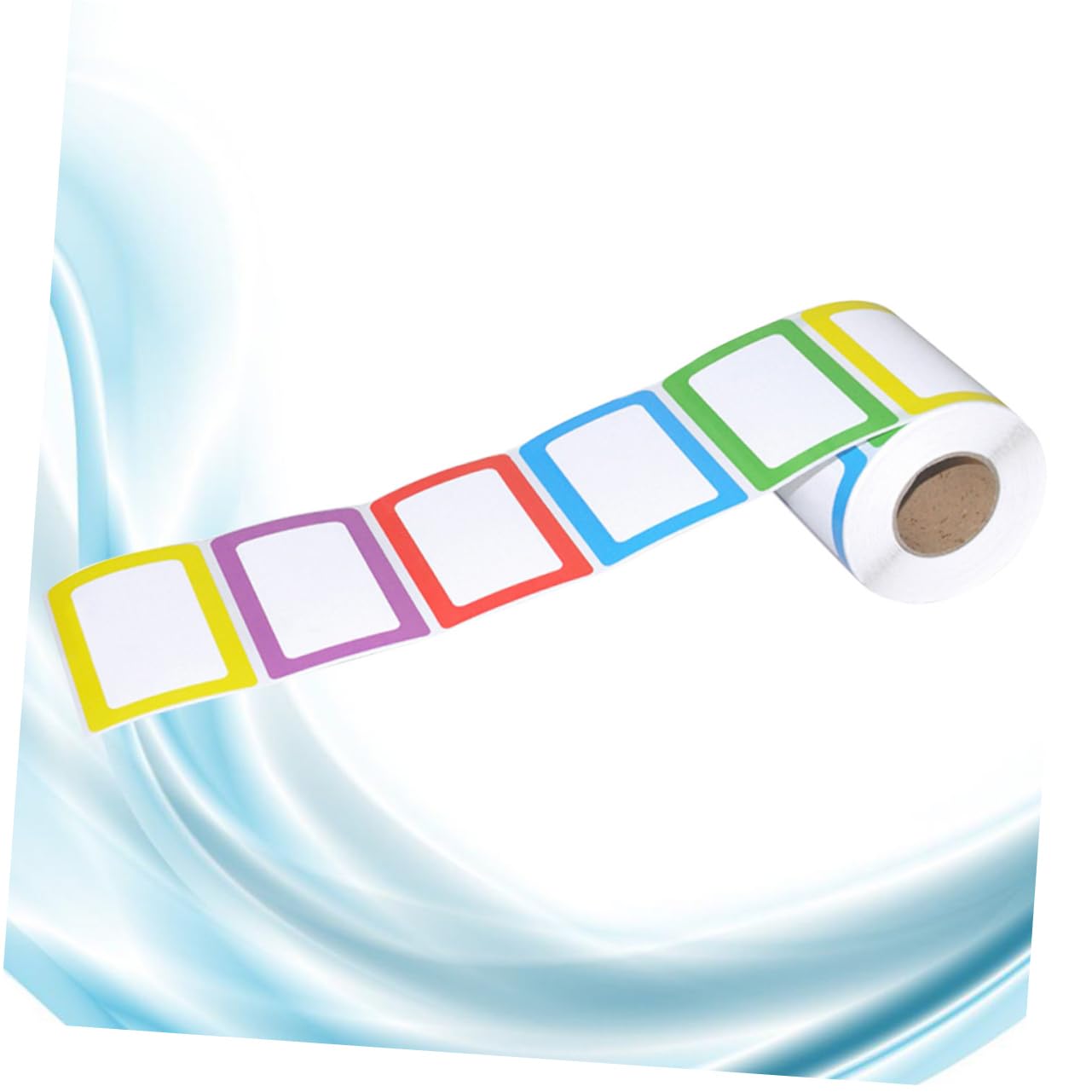 Bunte Namensaufkleber Selbstklebend Beschichtetem Papier, 1 Rolle 600 Stück