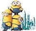 9 Inch Stuart Kevin Bob Minions Despicable Me Removable Wall Decal Sticker Art Home Decor Kids Room-9 Inch Wide By 7 1/2 Inch Tall