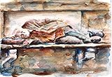 Original/Print of the Watercolor Painting 'Homeless' on Quality Artistic Paper. Wall decor. Office Decor. Gift Idea. ACEO size available.