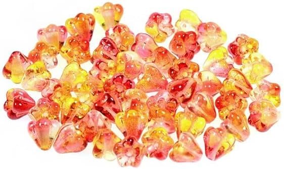 60pcs Bell Flower Beads 4 x 6 mm, Crystal 48001 (30-48001), Bohemia Crystal Glass, Czechia 11100240