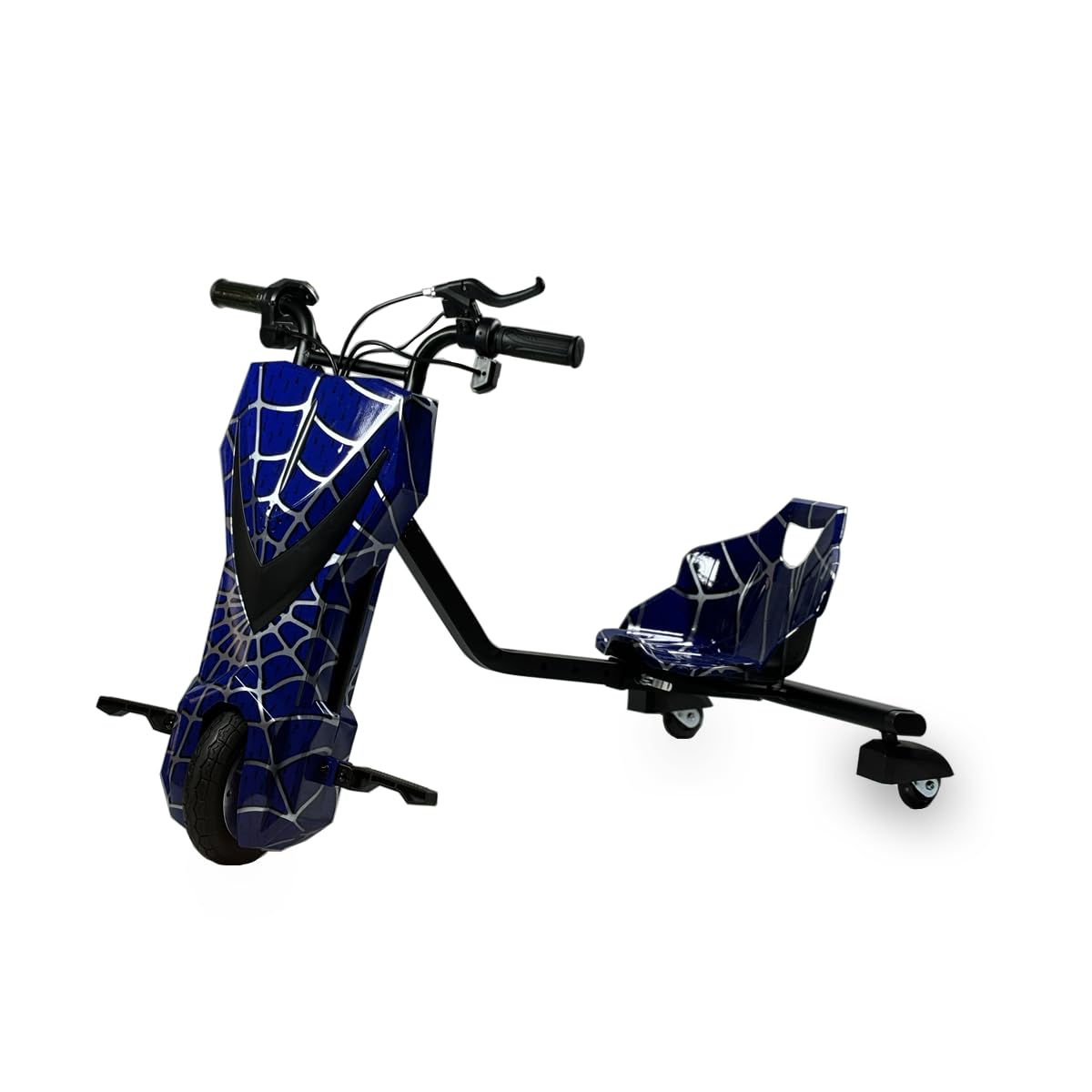 36V Electric Drift Trike for Kids | 8" Front Motorized Wheel & PU Rear Wheels with LED Lights | Variable Speed Ride-On | Suitable for Ages 8-14 | Unique Stylish Designs (Red Spider)
