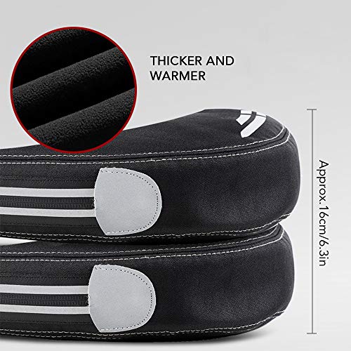 Andoer 1 par de luvas quentes de guiador de bicicleta luvas à prova de vento para motocicleta aquece