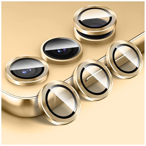 Kucheed Camera Lens Protector for Samsung Galaxy S25, Automatic Alignment Individual Aluminum Alloy Rings, 9H Tempered Glass Camera Cover Screen Protector Film Sticker