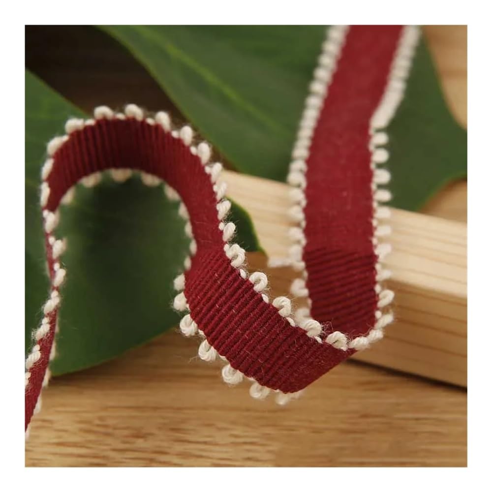 10 iarde 10mm/25mm/40mm nastro bianco con bordo solido fai da te accessori for confezioni regalo bouquet decorazione for feste di nozze(Coffee,40mm)
