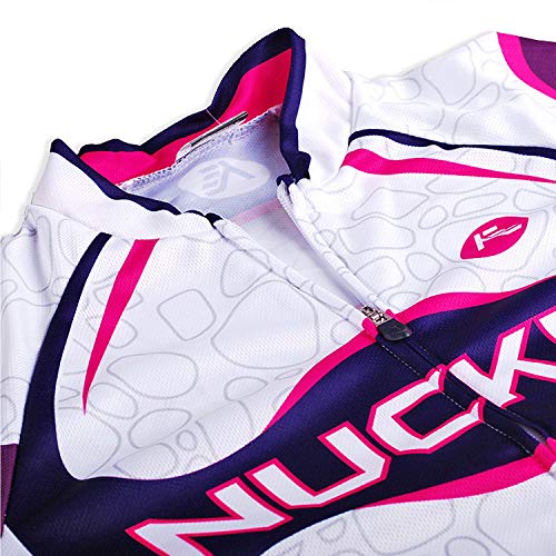NUCKILY Cycling Jersey Women Set Long Sleeve Bike Shirt 3D Pad Pants Tights Suit