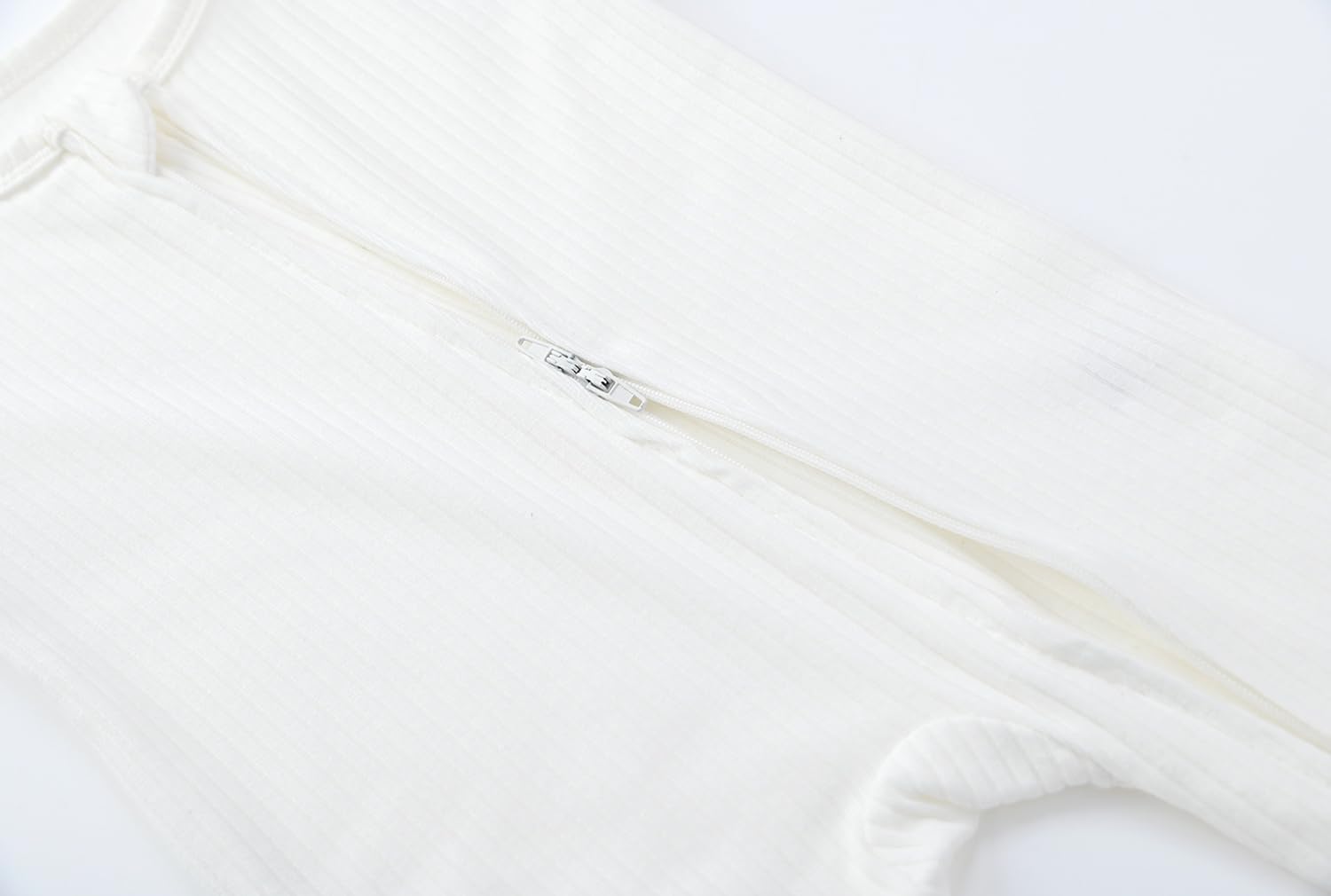 ACESTAR Baby Footies Pajamas, 2-Way Zipper Baby Sleepers with Mitten Cuffs - Long Sleeve Baby Zip Up Onesie for 0-12 Months - Image 3