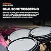 Roland PD-8H V-Pad | 8-inch Dual Zone V-Pad | Flagship-Inspired Feel & Response | Durable & Quiet | Rugged Hoop & Rubber Rim Design | Compatible with a Wide Range of Roland V-Drums #4