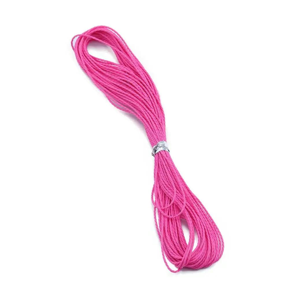 10m de 27 Colores Camilla de algodón de algodón Cierre de Hilo DIY Pulsera Tejida Accesorios de joyería para Hacer Brazalete-di-di-dian 1 mm 1m 1m