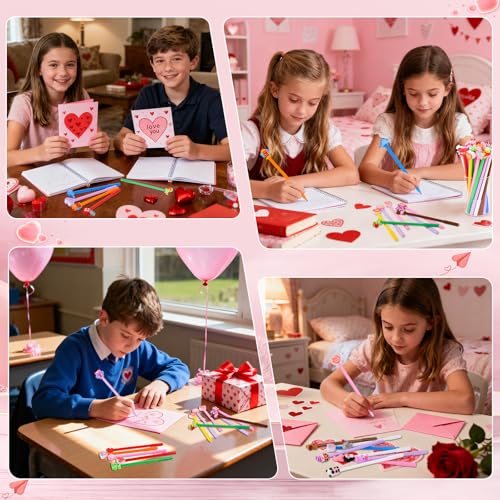 Bolígrafo Gel LiYiQ 50 Pzs Diseño Animal Día San Valentín miniatura 5