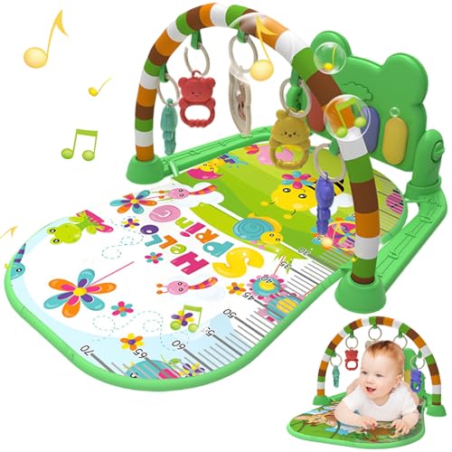 Centre d'activités pour bébé avec musique lumière et arche de hochet amovible