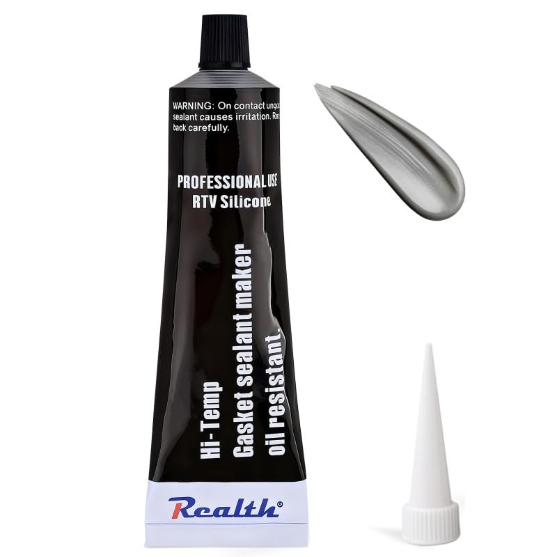 Image of High Temperature RTV Silicone Gasket Maker 3.53 1 Pack Oz Ultra Grey | Oil Resistance Sealant High Strength Flange Sealing for Automotive Motorbike Machine Equipment Repairing