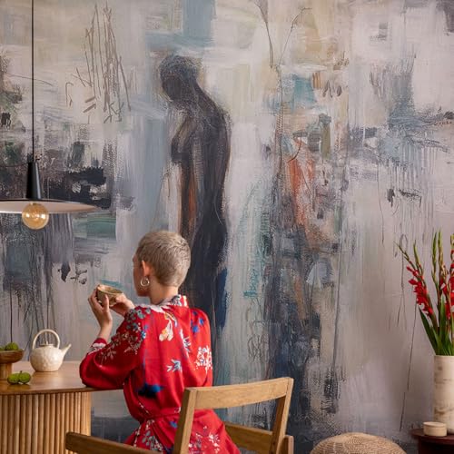 Papel pintado adhesivo práctico y rápido con figura misteriosa 4