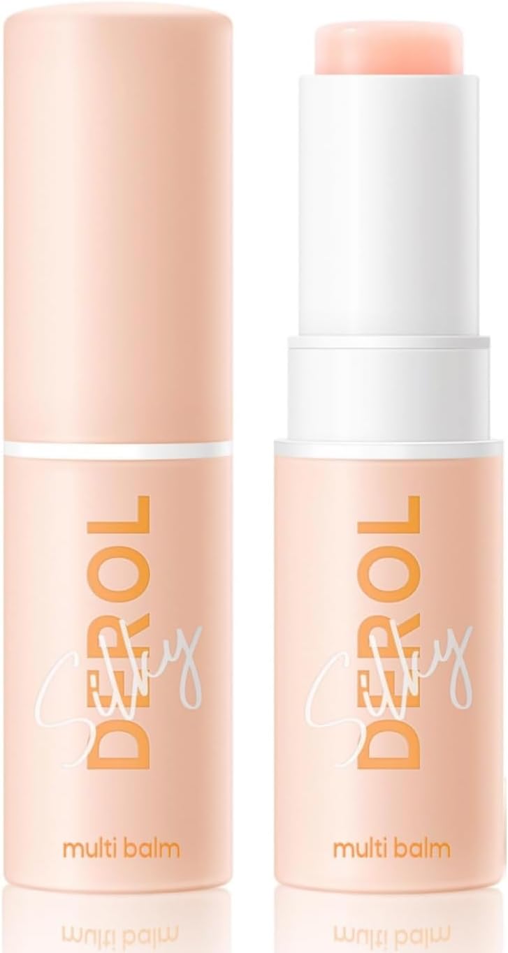 KASTWAVEMoisturizing Multi Balm Stick, Hydrating Multi Balm Stick, for Face Silky Smooth Daily Dew, Anti-Friction Moistueizer Sticks Make Up Base 0.24oz/count, Smooth Refresh Dry Skin