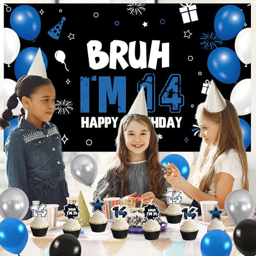 Vlipoeasn Blue 14th Birthday Decorations Set for Boys Girls(35PC) by Vlipoeasn - Used condition - Image 4