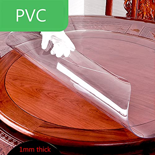 Nappe ronde transparente 2 mm inodore pour table salle à manger - 2