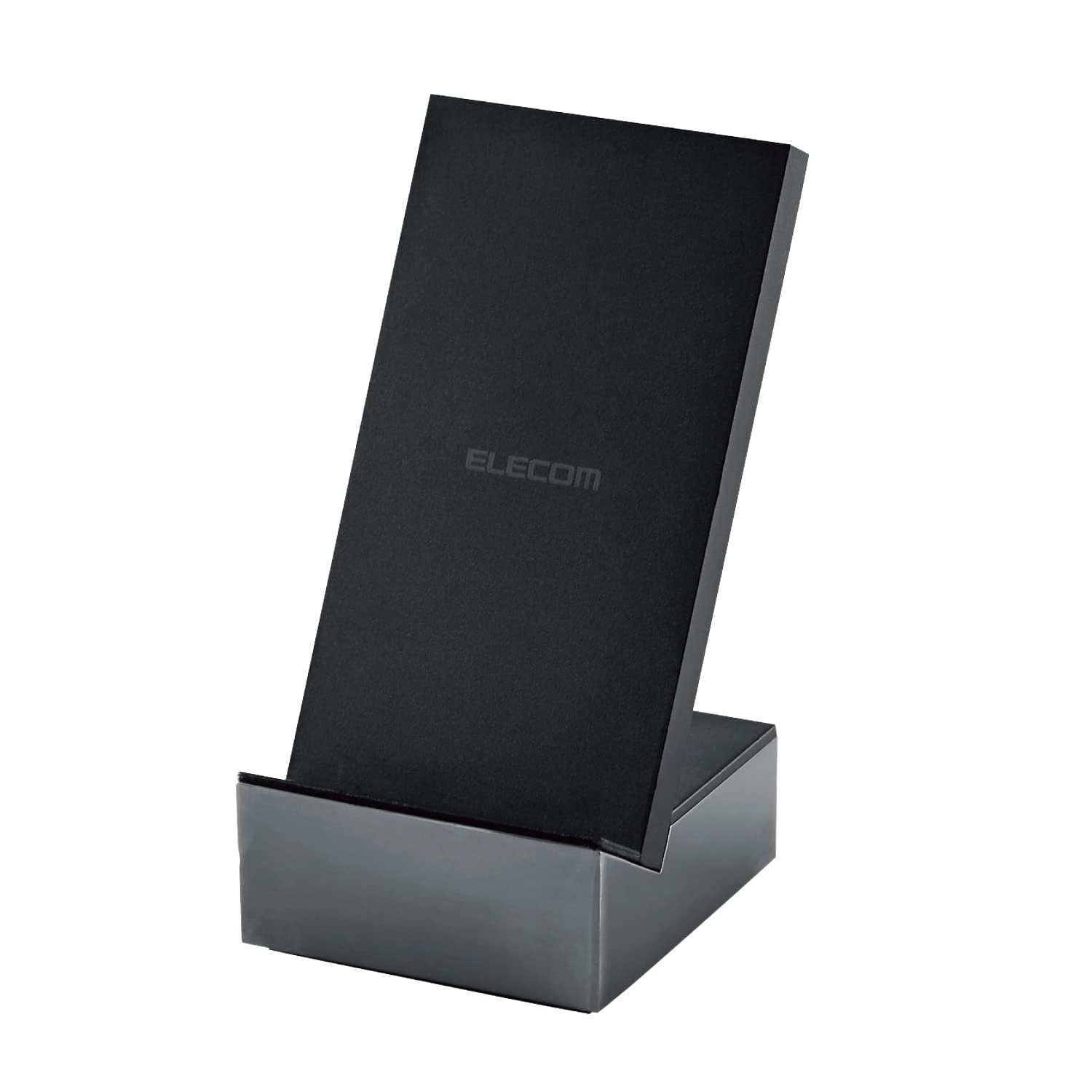 コンパクト ワイヤレス充電器 Qi規格 スマホ 置くだけ充電パッド ブラック コンパクト ワイヤレス充電器 Qi規格 スマホ 置くだけ充電パッド ブラック