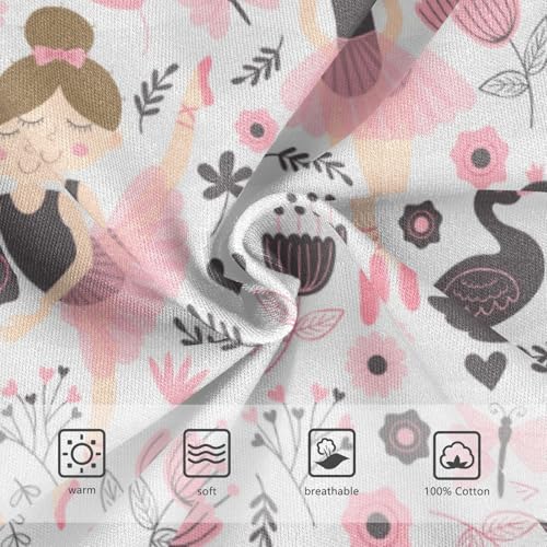 Boys' Exclusive Briefs Toddler Underwear 95% Combed Cotton Boxerbriefs 2T Ballerina and Swan Pattern 253