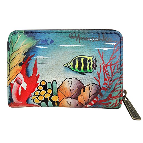 Anuschka Women’s Original Hand-Painted Genuine Leather Accordion Style Credit and Business Card Holder2