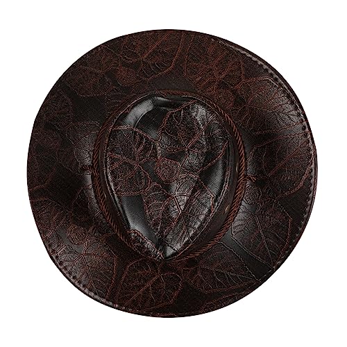 GALPADA Men's Cowboy Hat Western Denim Sun Visor Hat Comfortable Wide Brim for Travel